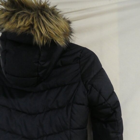 H&M | size 10-11 years | Navy Blue Hooded Quilted Puffer Coat - Parka - Jacket - Picture 10 of 13